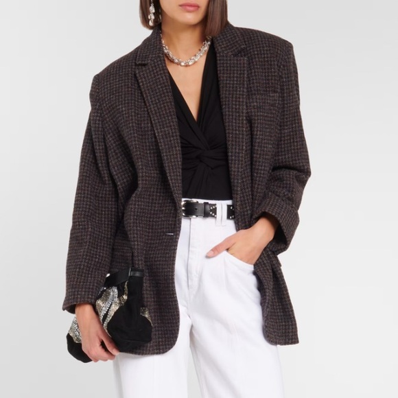 Marant Etoile never worn Cikaito wool blazer - shoulder pads removed- sz36 - Picture 2 of 9